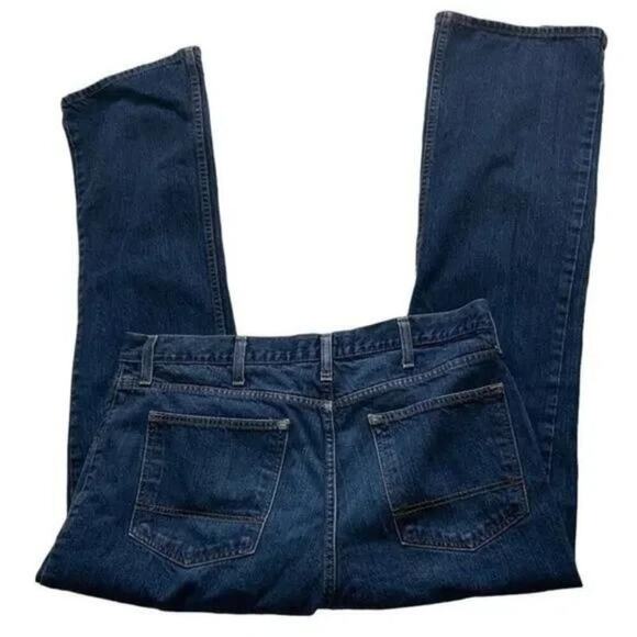 Arizona Jean Co The Original Boot Cut Denim Jeans Men Sz 38x32 Distressed Blue - Picture 6 of 11